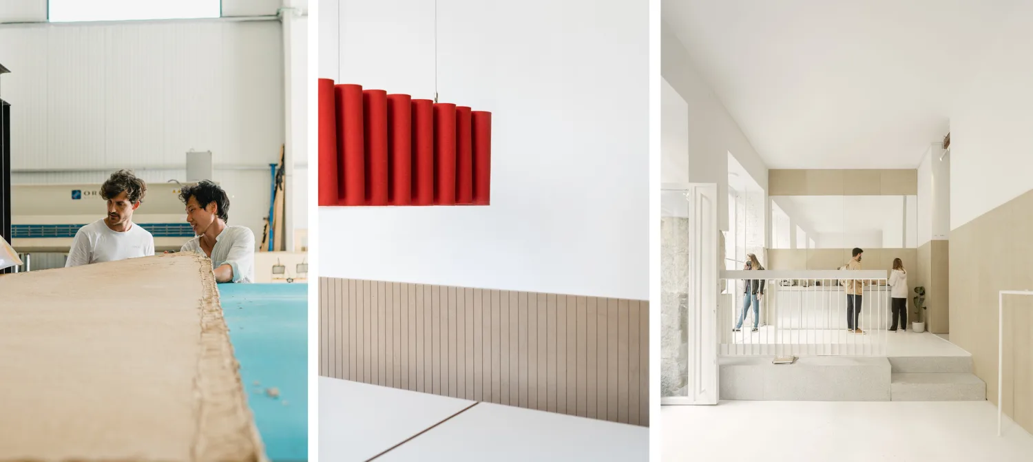HONEXT® Drying Process, wall cladding and Estudio DIIR_Neutrale Store
