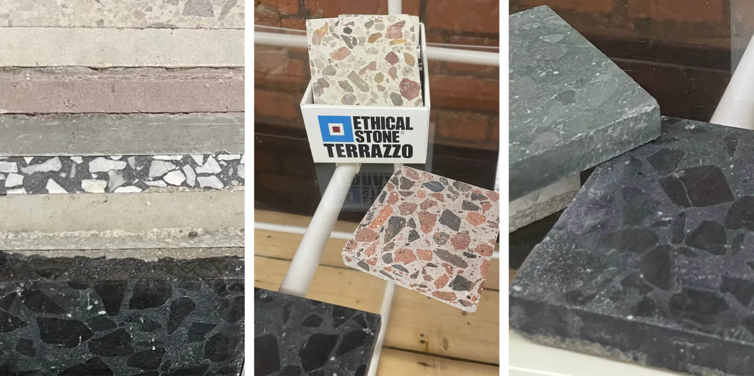 Collage of British Terrazzo tile examples
