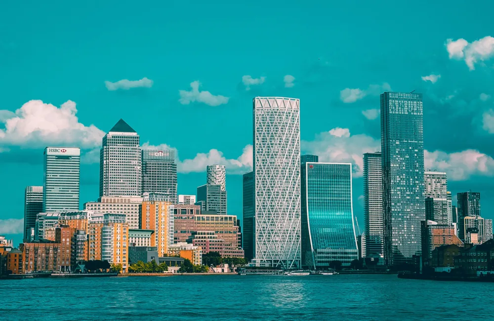 Cityscape of Canary Wharf
