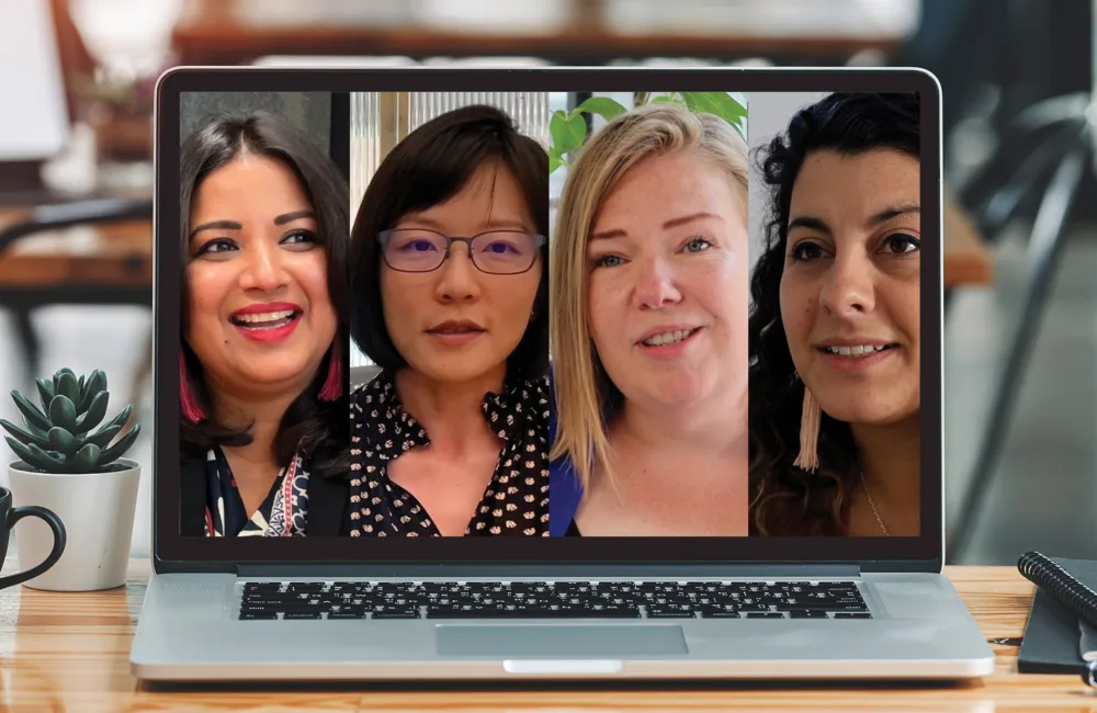 Collage of our inspiring women engineers at Cundall