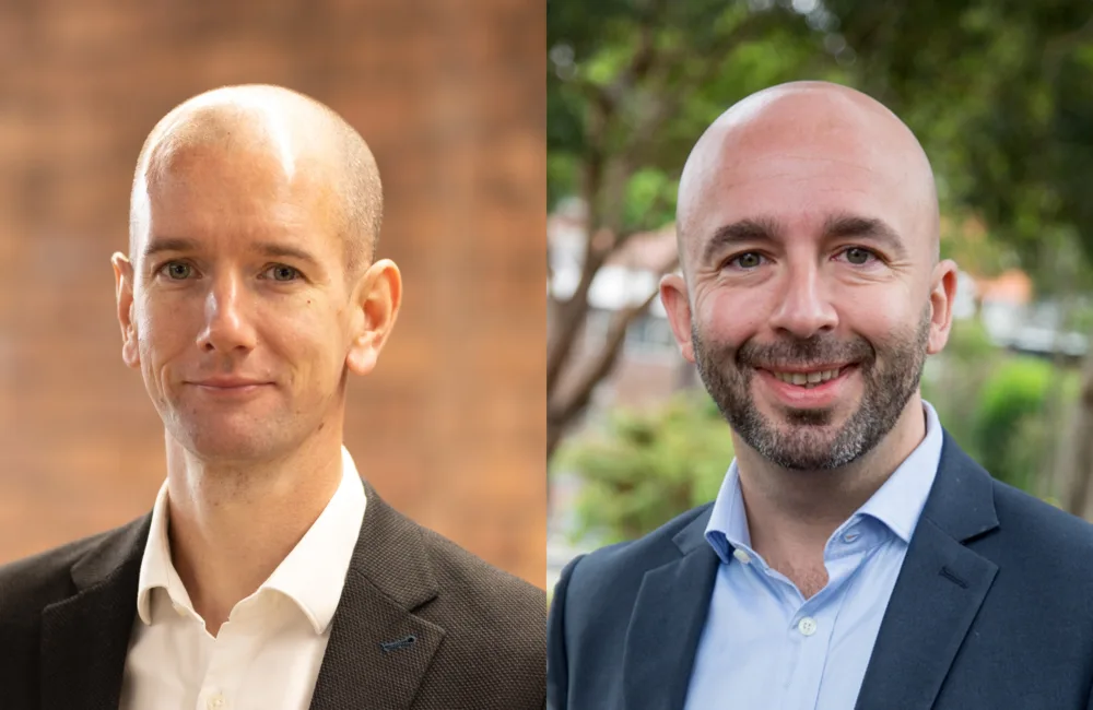 Rob Turner and Alex Saez adjacent headshots