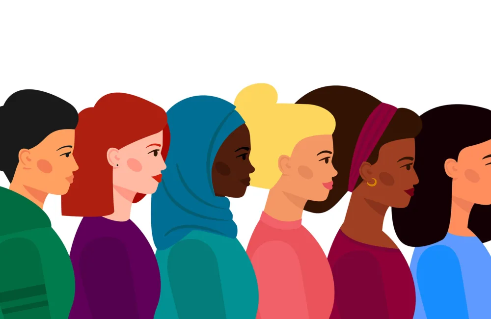 Illustration of diverse women