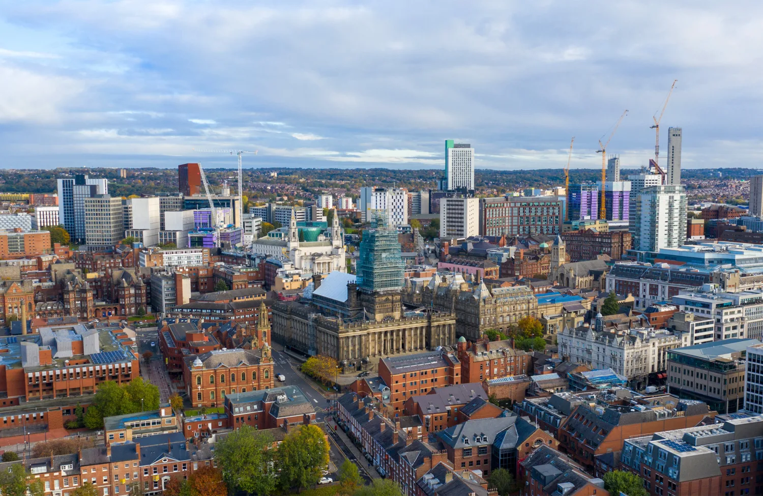 Skyline shot of Leeds