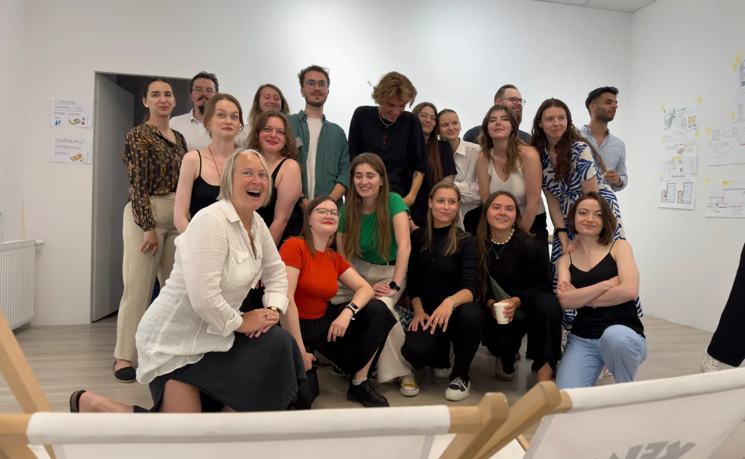 The Cundall team together with the Wroclaw UST students in a group photo.