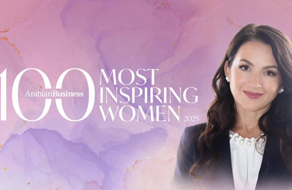 Olga Litkovets featured in Arabian Business 100 Most Inspiring Women 2025 list