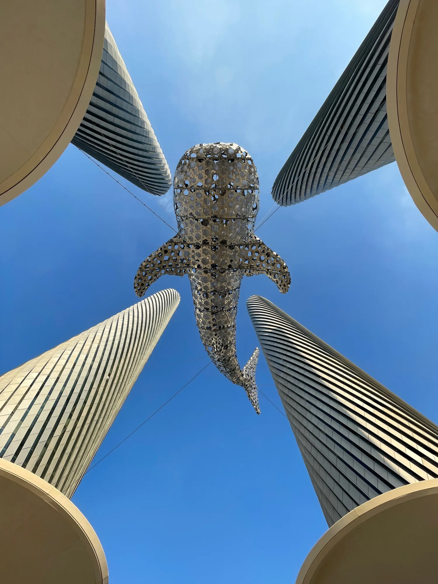 The “Al Nehem” whale shark structure during the day