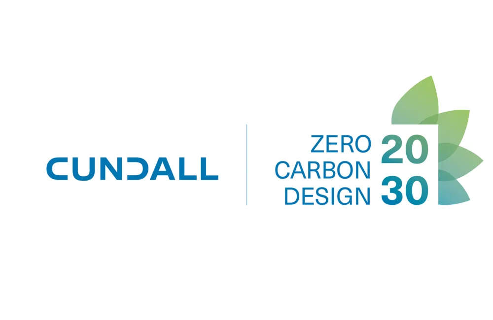 Cundall and Zero Carbon Design 2030 gradient logo