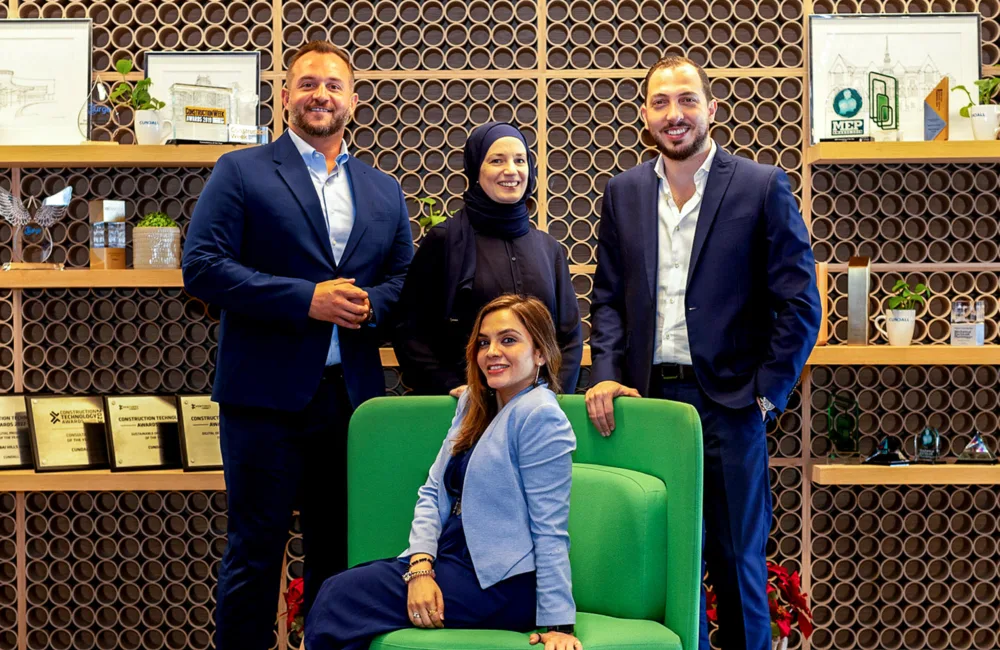MENA sustainability team group photo in Dubai office