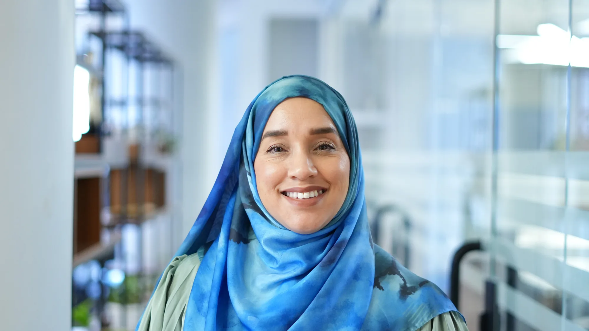 Sameemah Hassen in the office