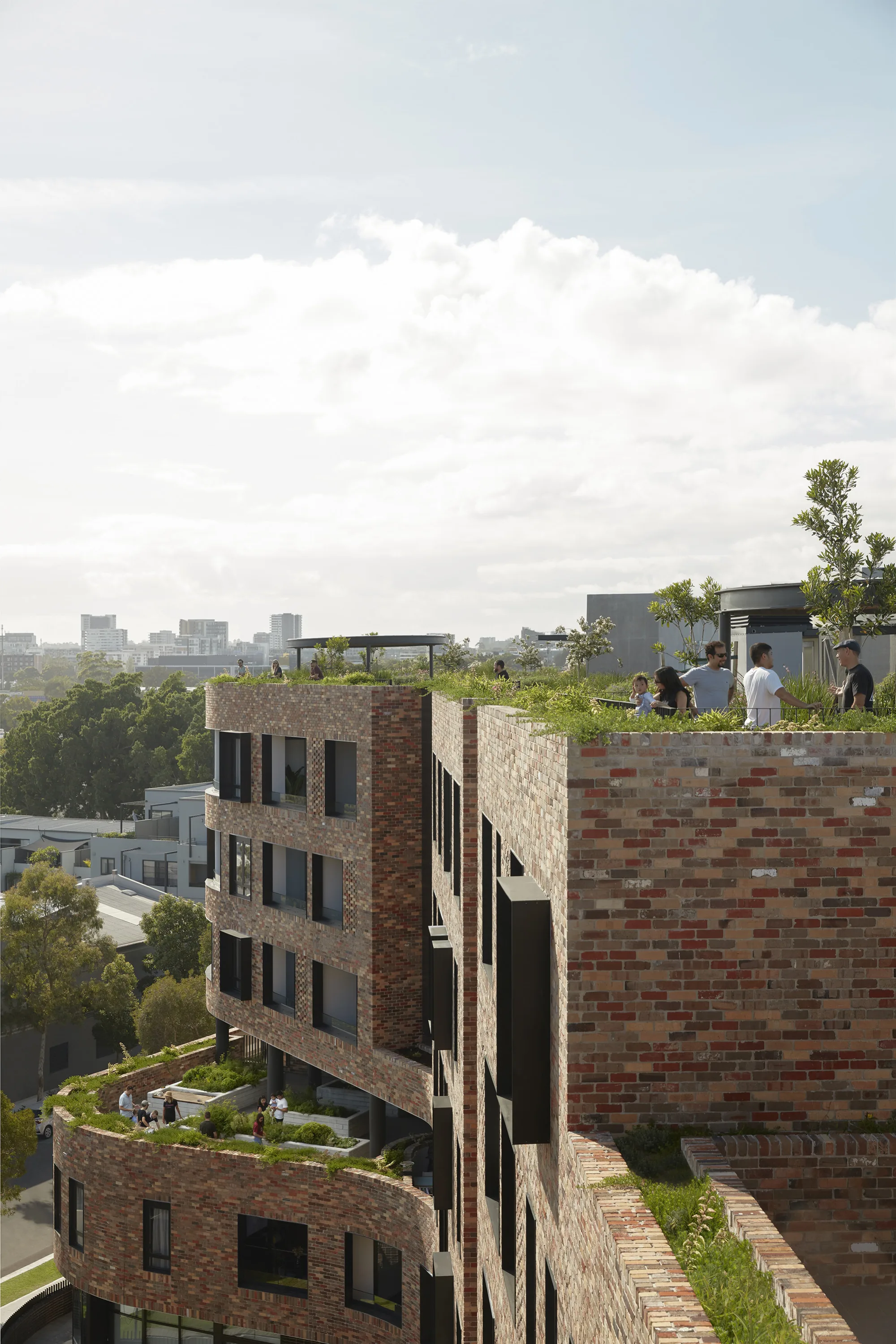 Building view from rooftop.