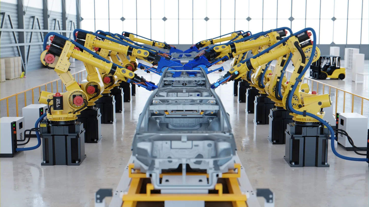 Image of automotive assembly factory