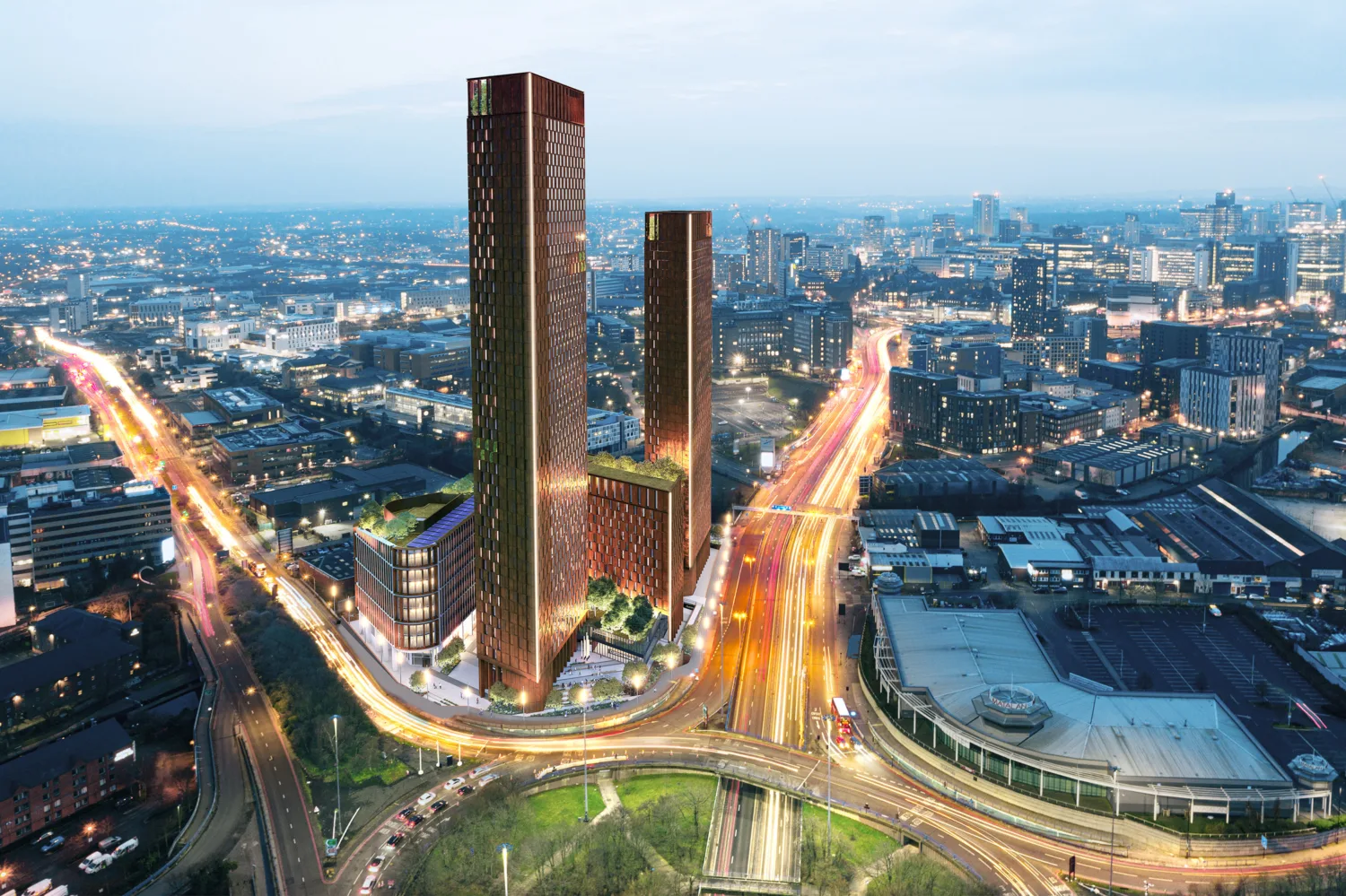 Photomontage of the Curzon Wharf project