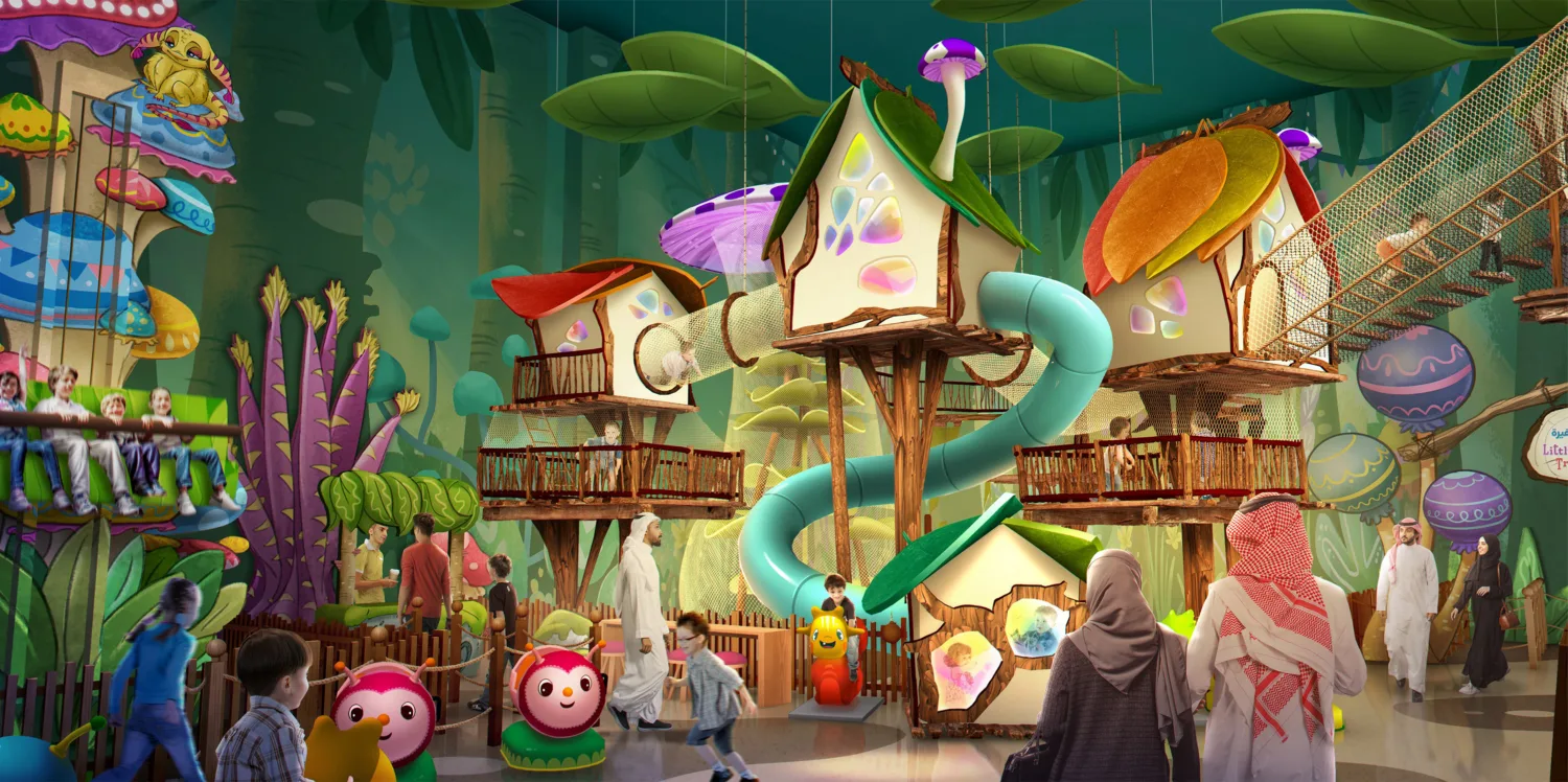 Family exploring Junior Family Entertainment Centre destination