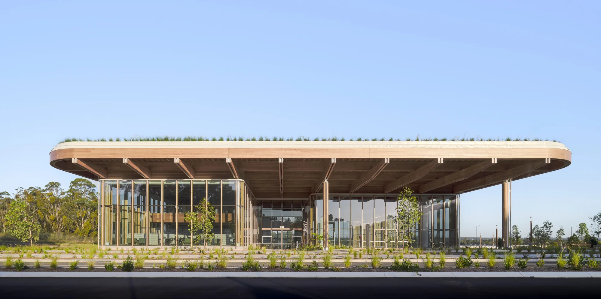 Full building with fully glazed windows and timber frame