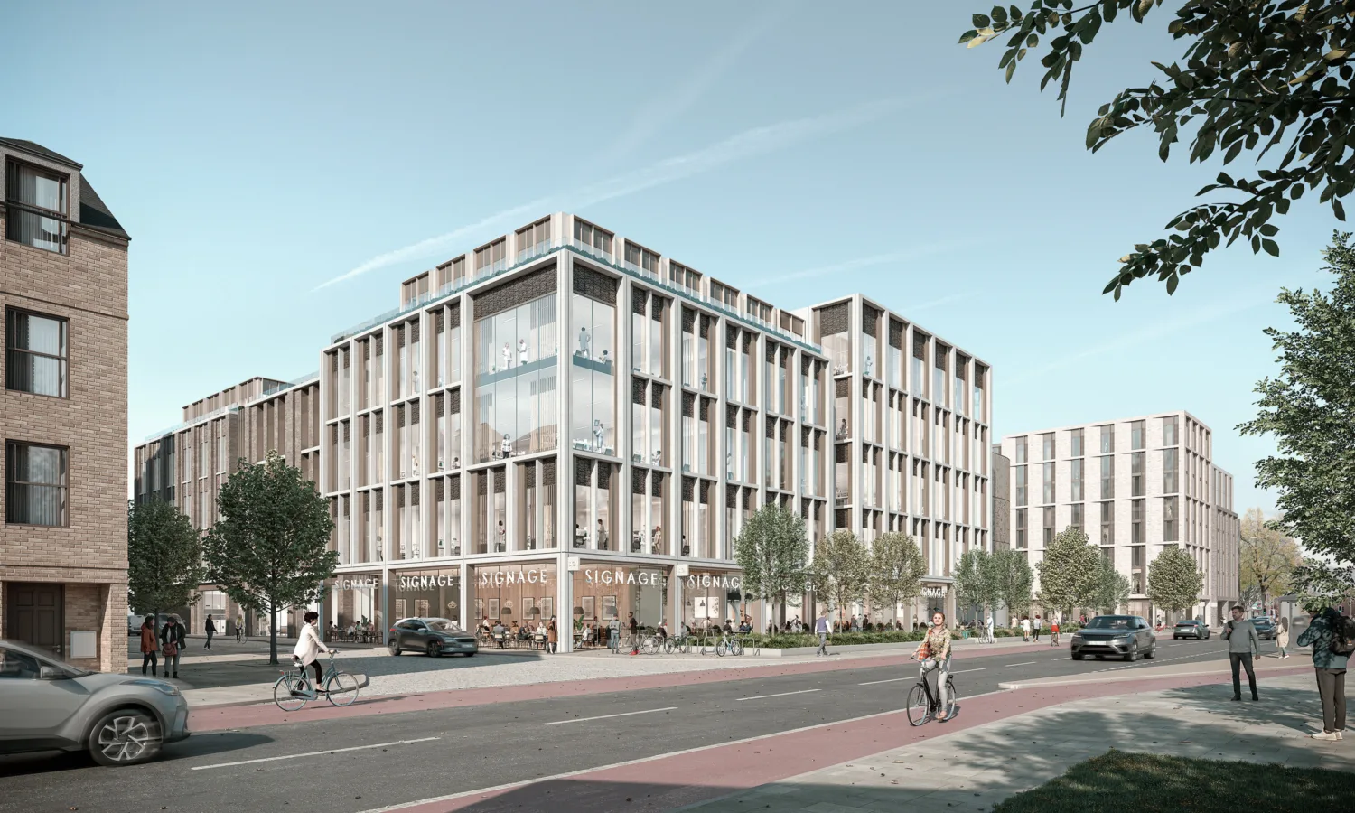 Landscape shot of exterior of Grafton Life Sciences building