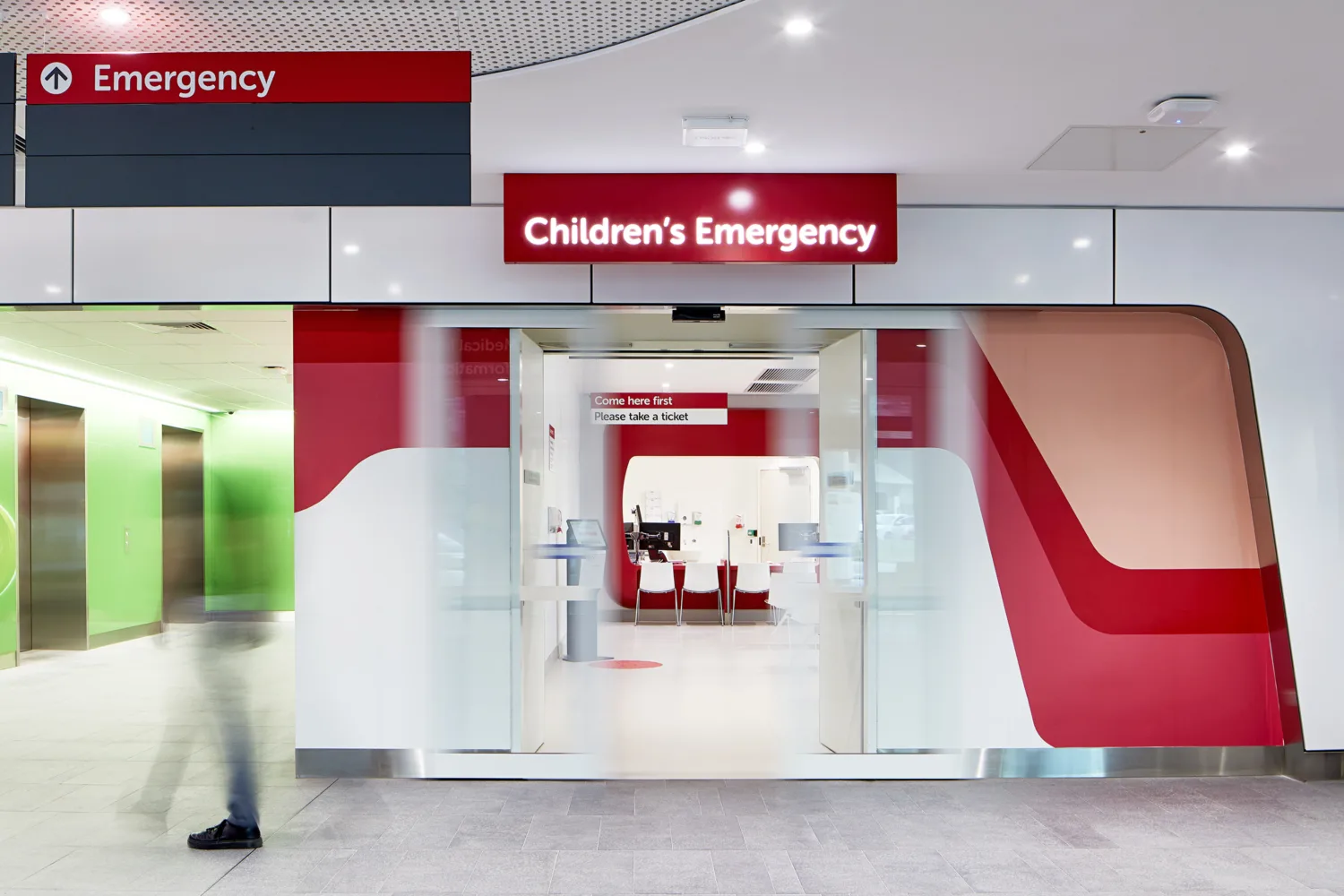 Interior view of Children's Emergency Department