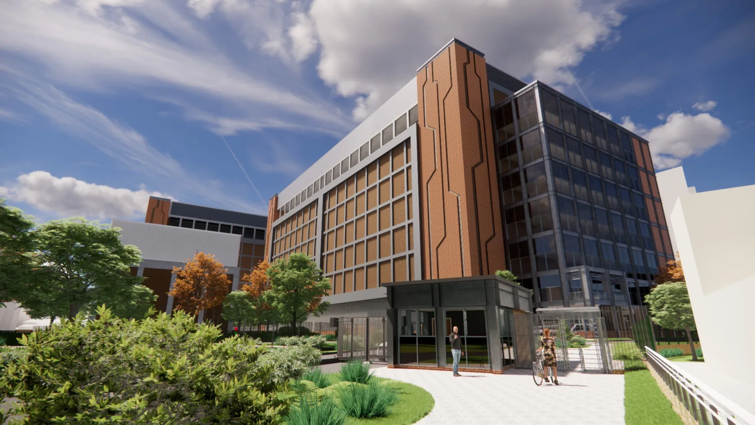 CGI of the day view showing the entrance