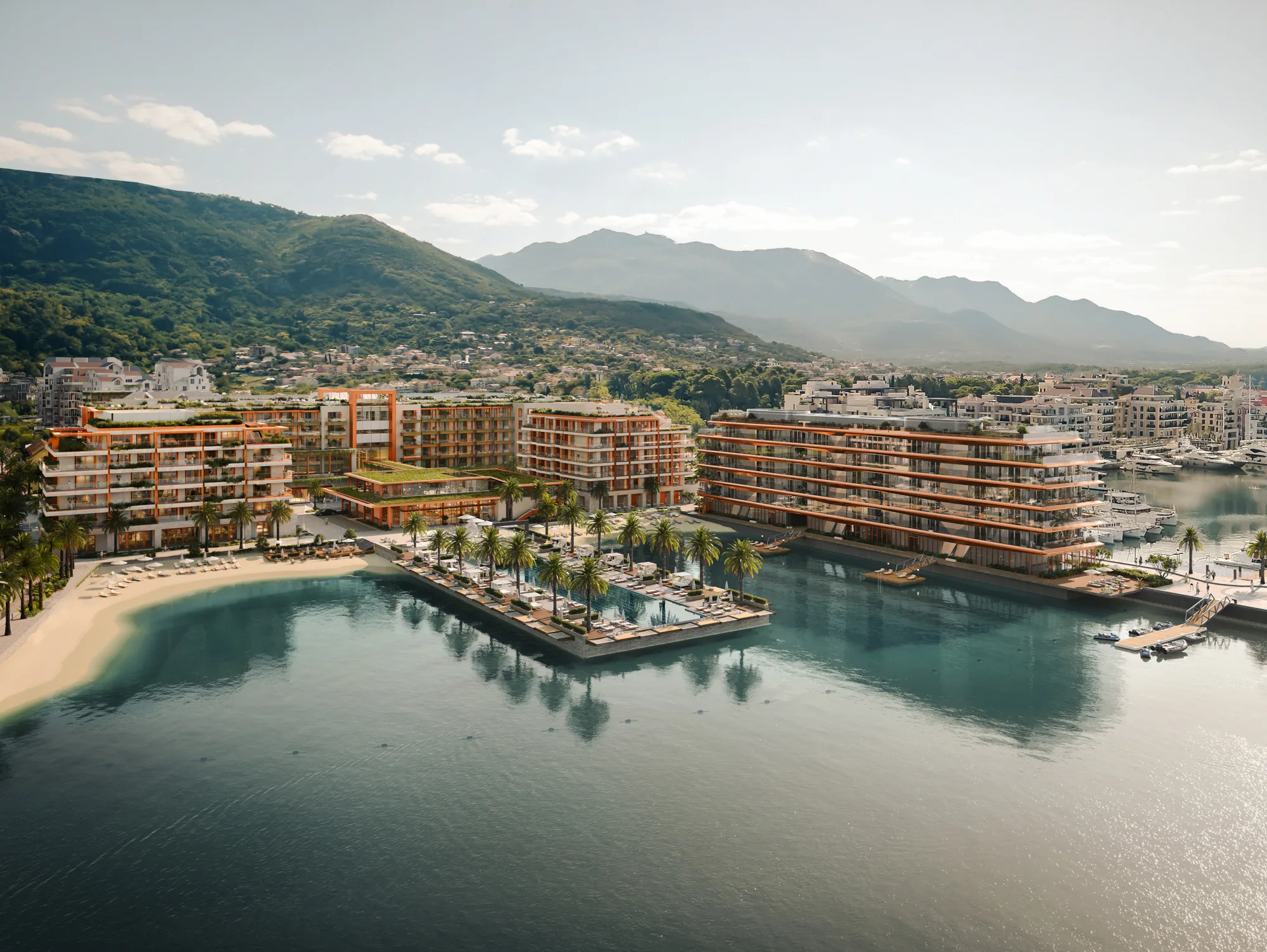 CGI of whole Synchro Yards development captured in the daylight