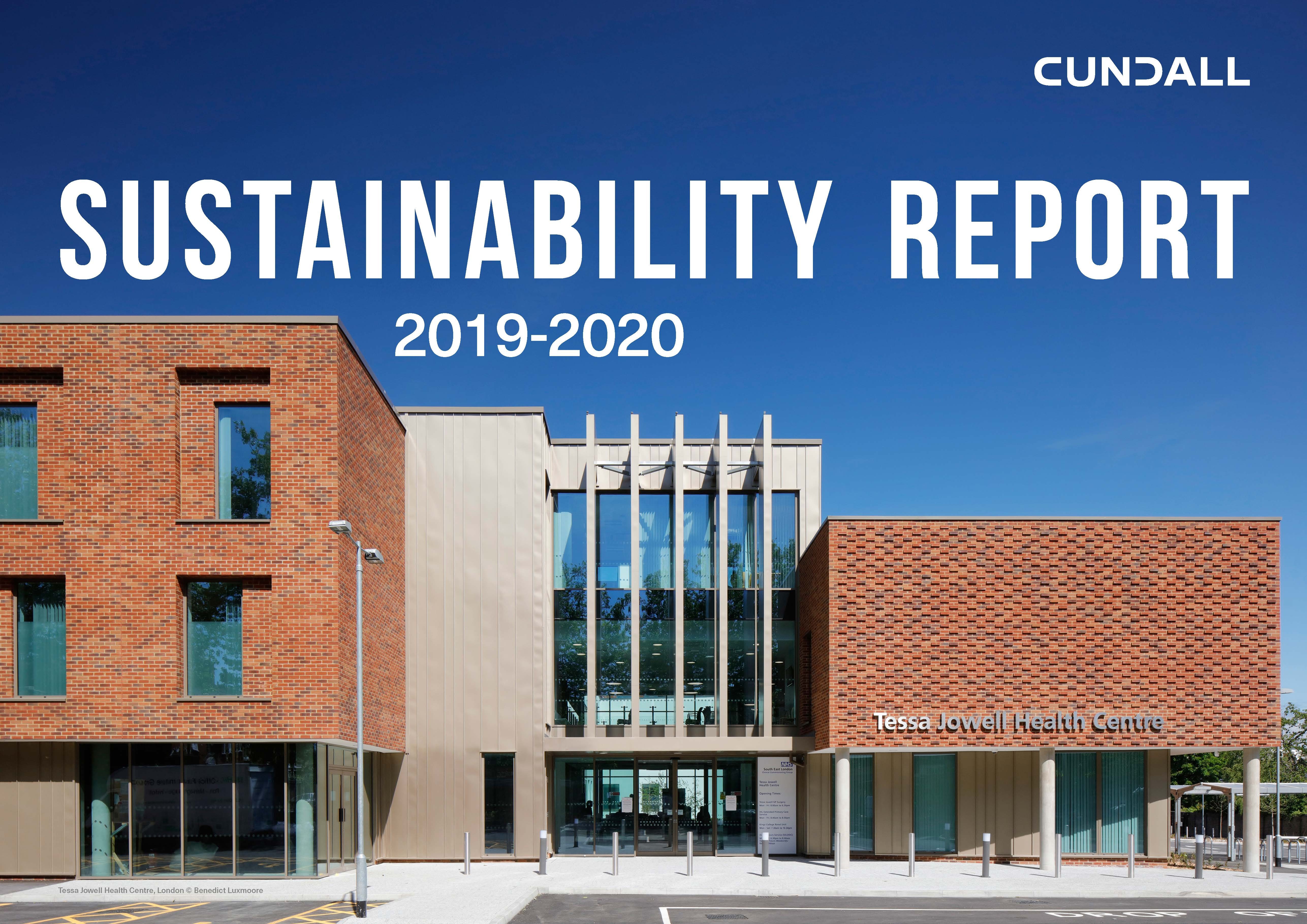 Cover of the Cundall sustainability Report 2019-2020