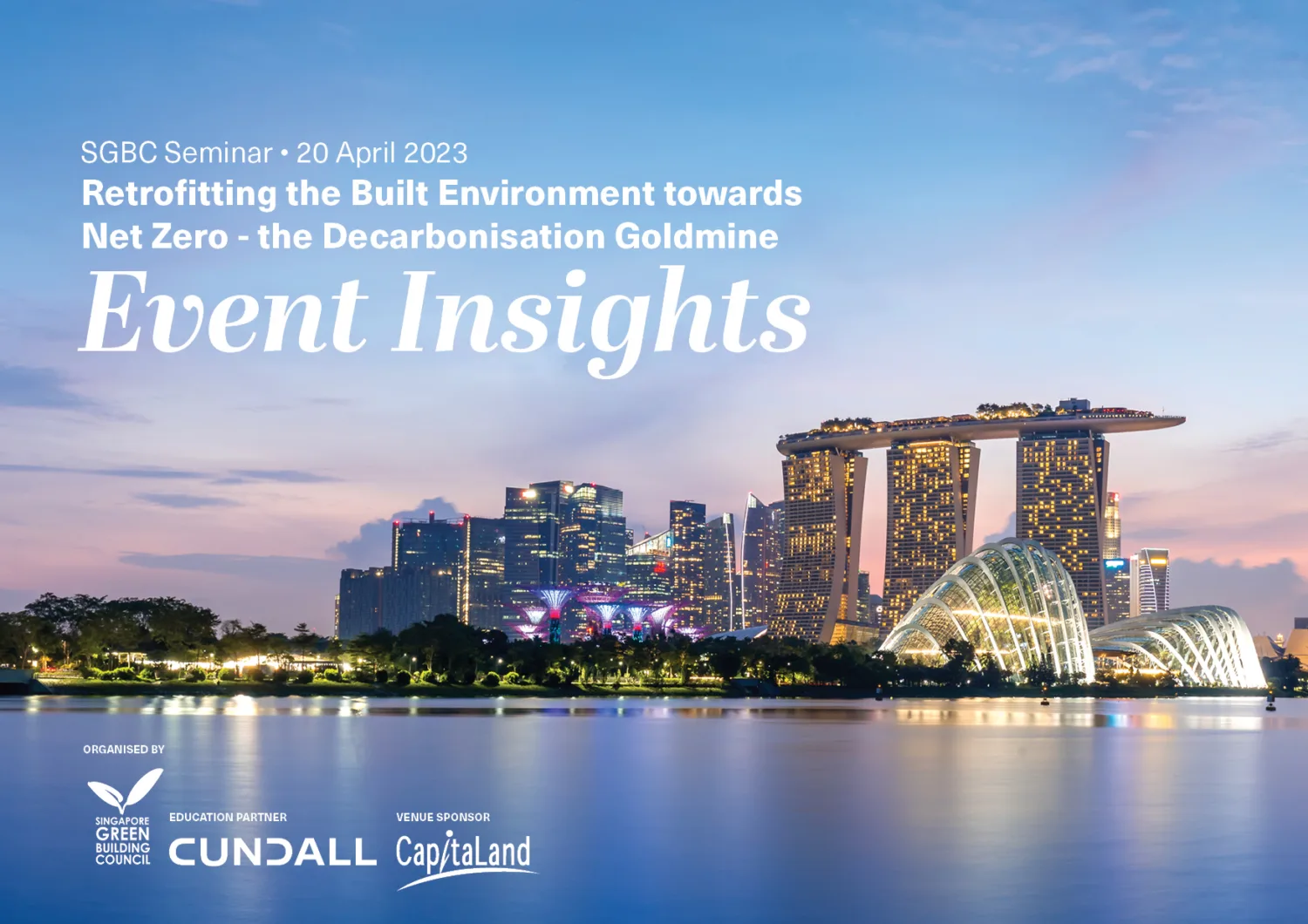 Publication cover with a skyline of Singapore at night
