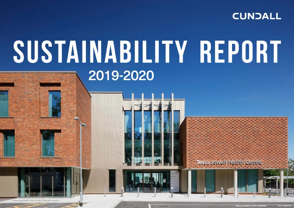 Cover of the Cundall sustainability Report 2019-2020