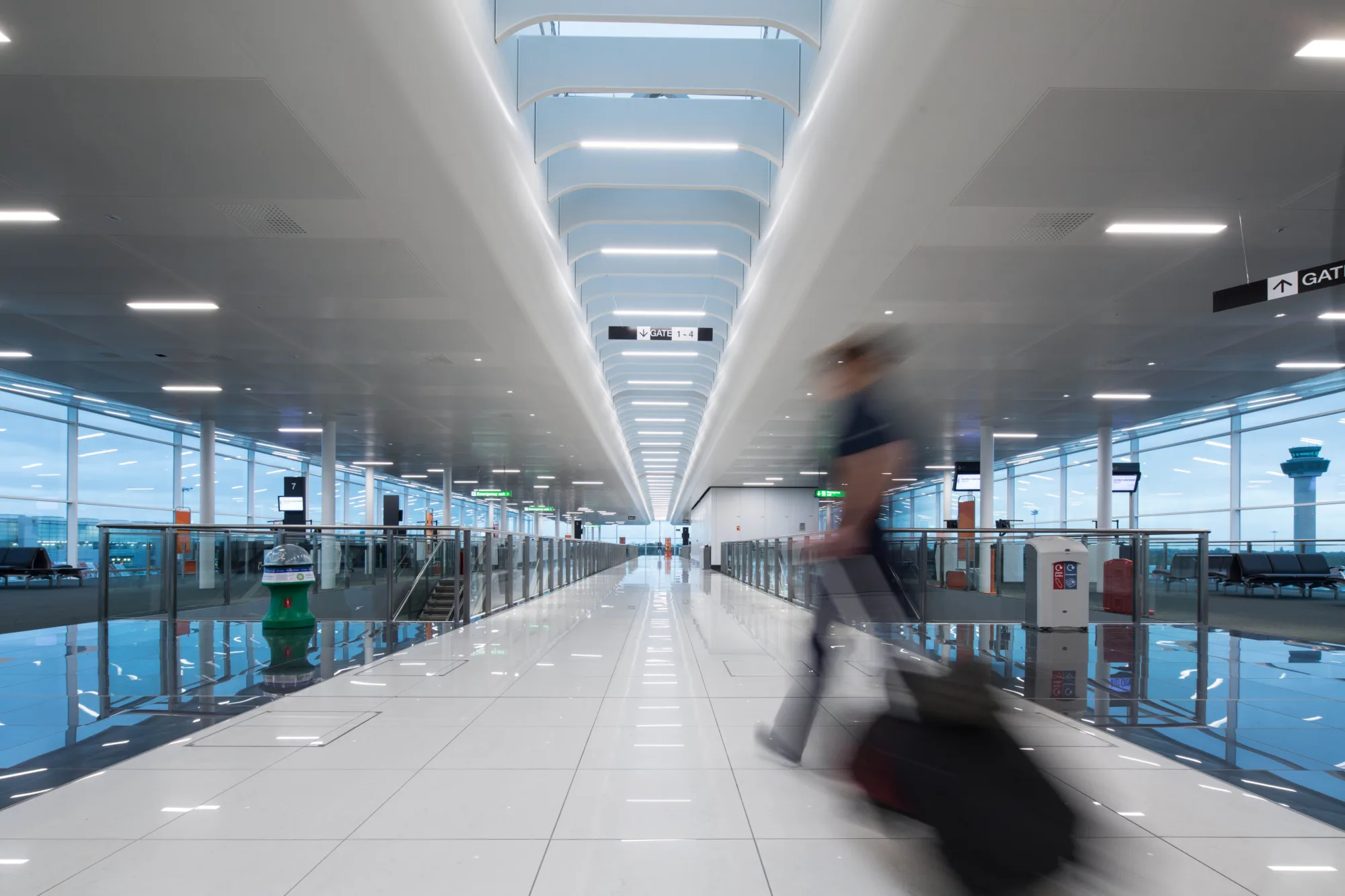 Interior of terminal at Stansted Airport Satellite 1