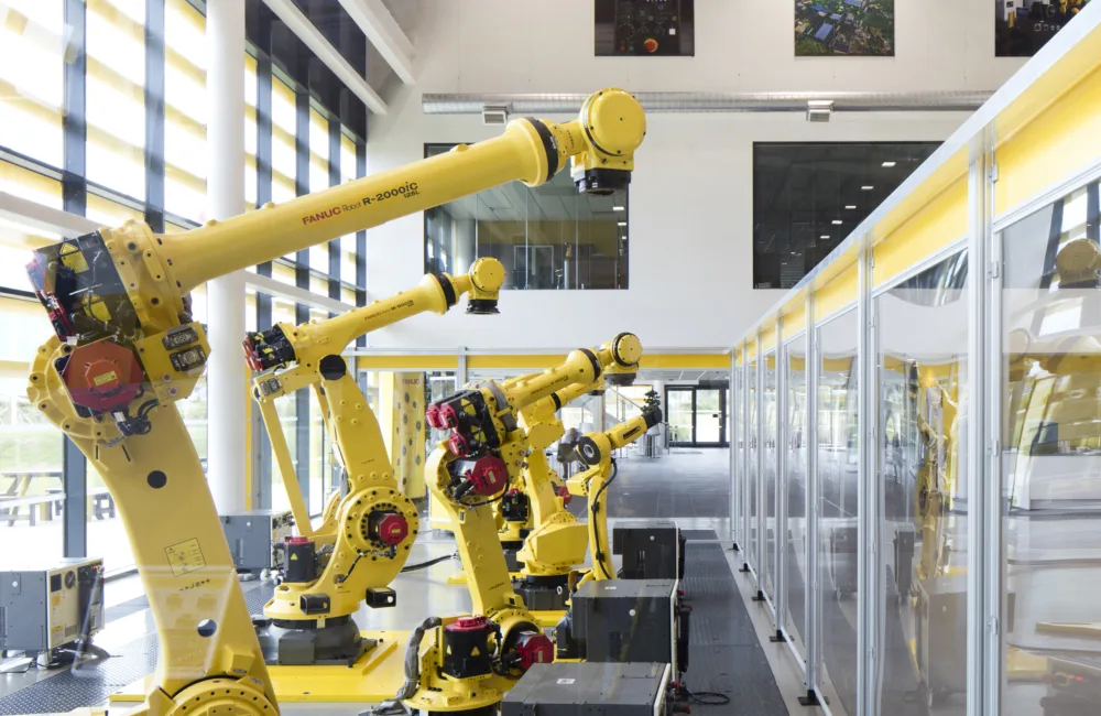 Yellow manufacturing equipment