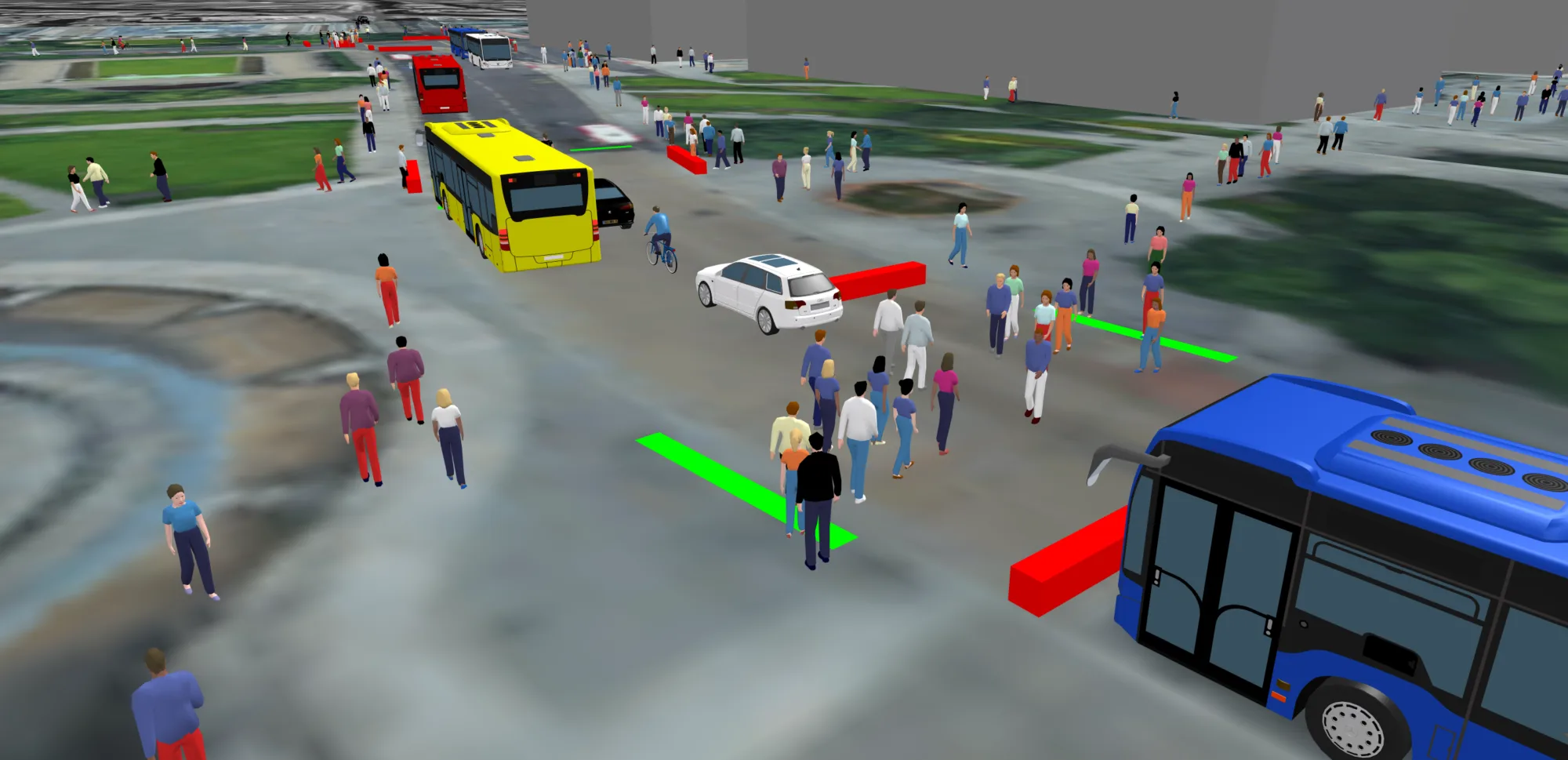 Traffic online model with people
