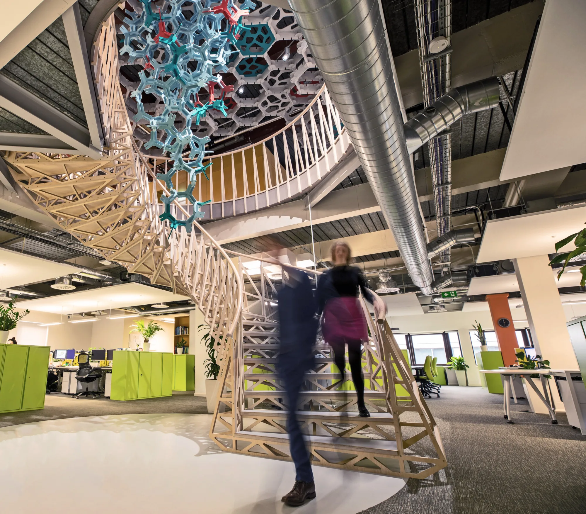 Cundall Birmingham office interior with acoustics structure