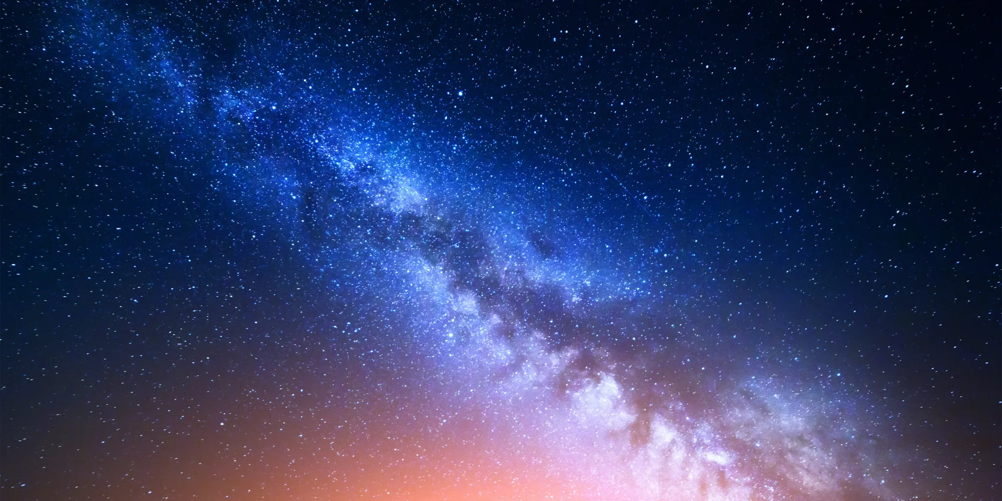 Galaxy light up in blue, white and orange