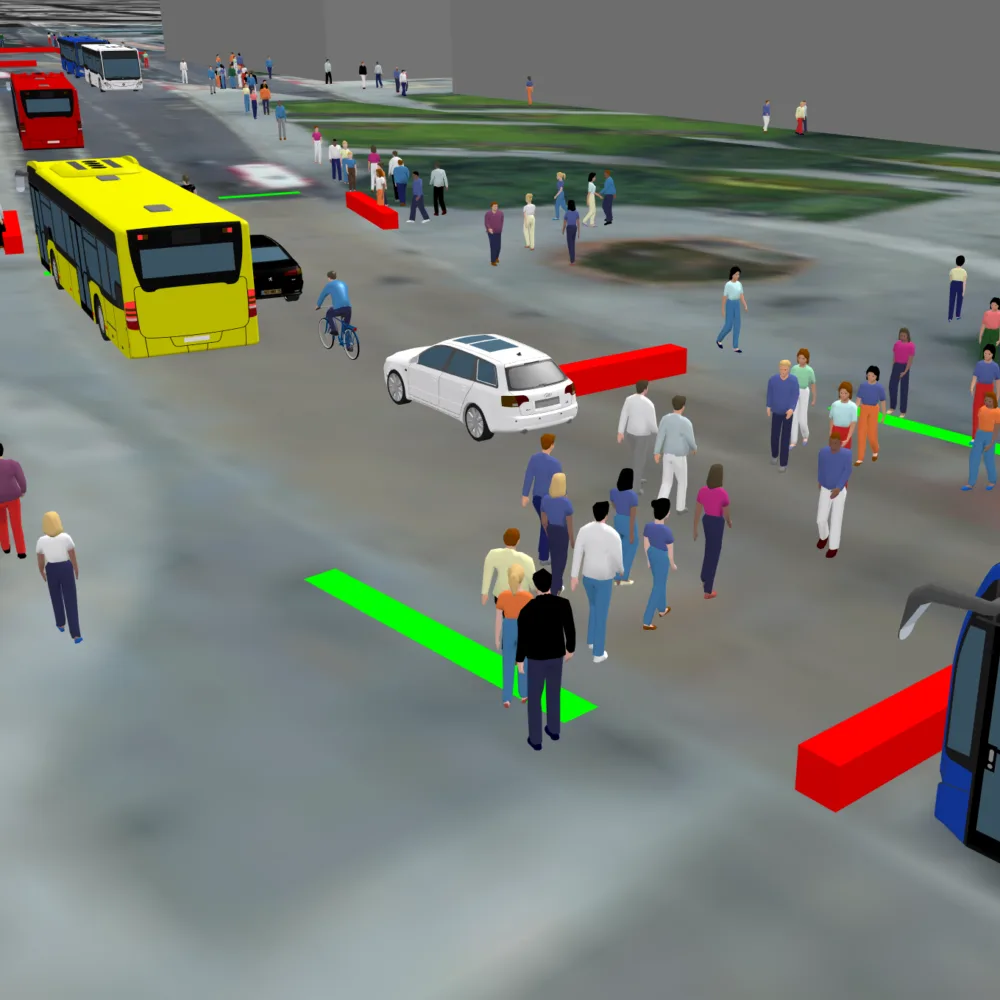 Traffic online model with people