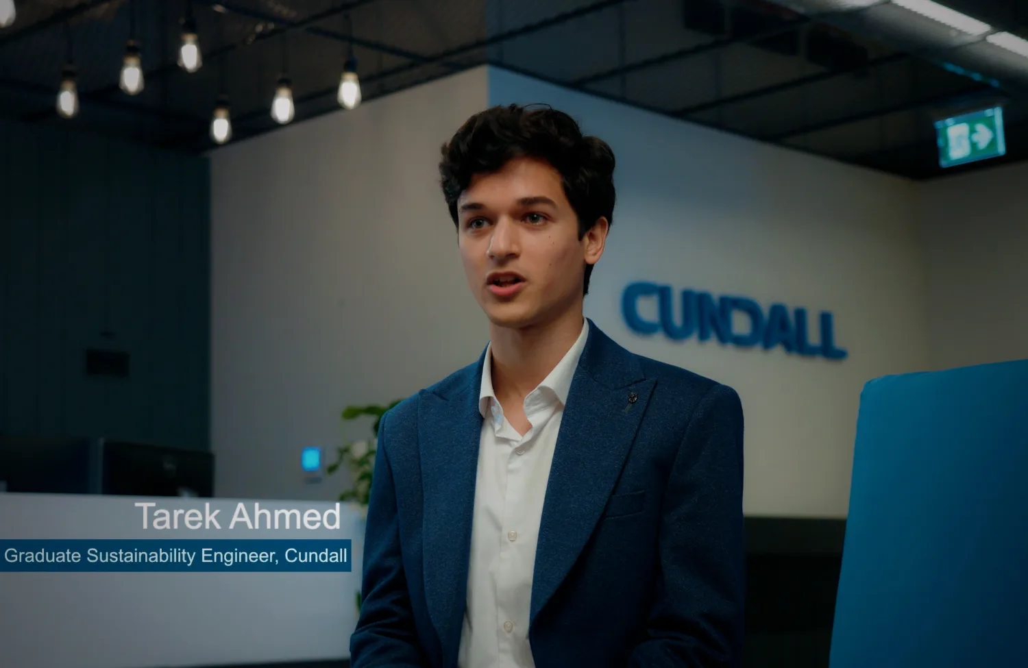 Tarek Ahmed being interviewed in our Dubai office.