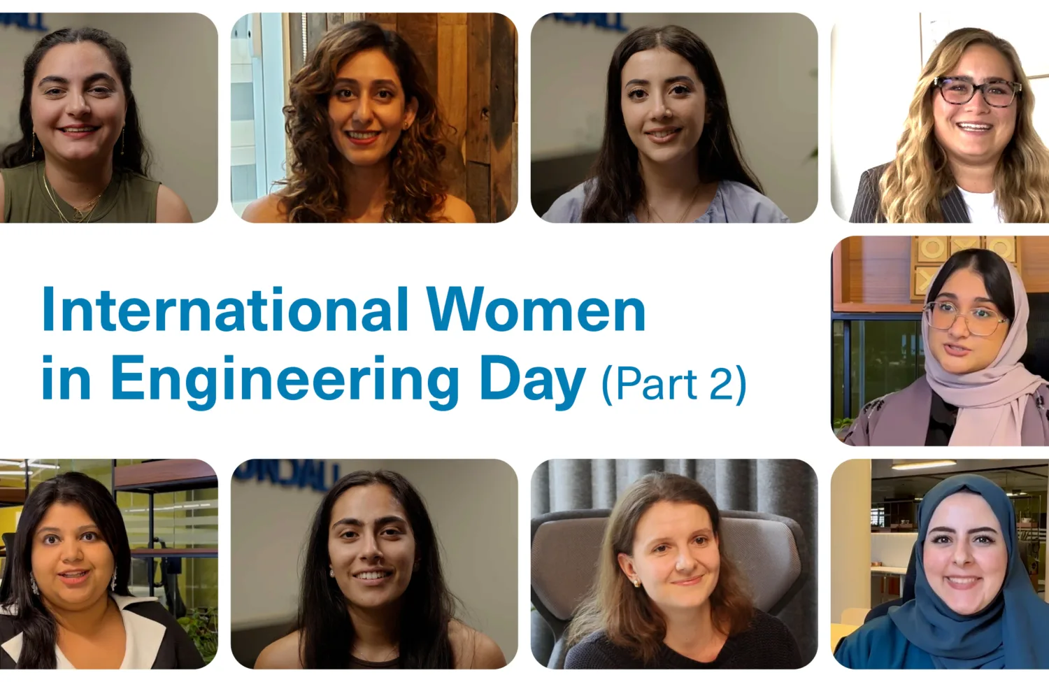 A photo collage of women smiling.