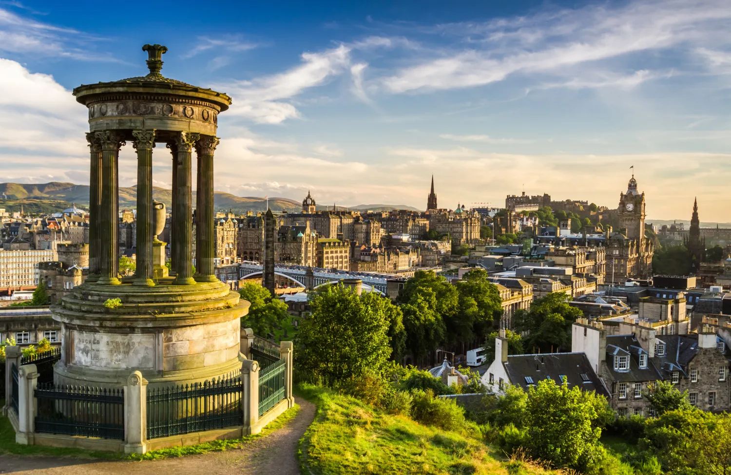 View of Edinburgh from Calton hill