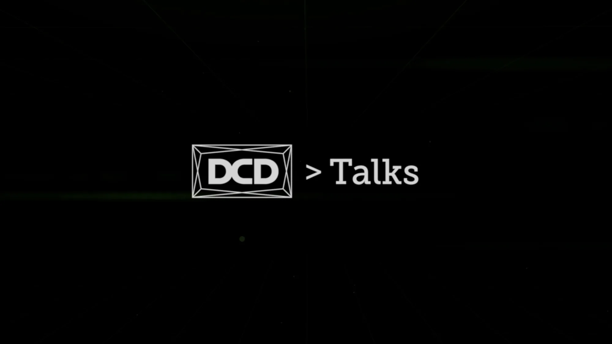 black screen with the words DCD Talks overlaid