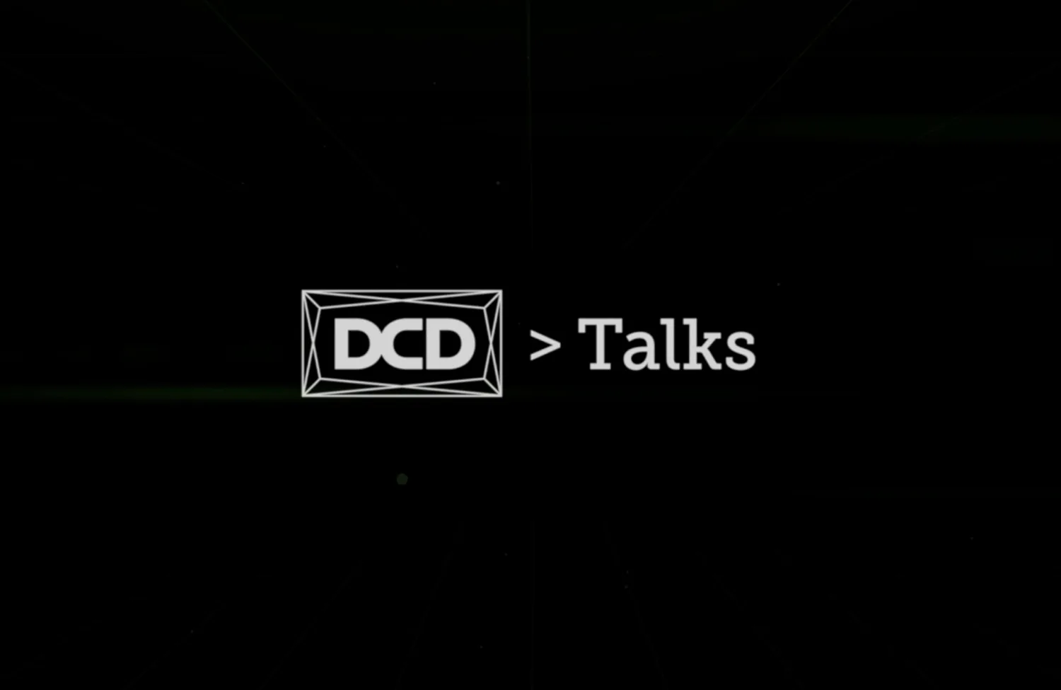 black screen with the words DCD Talks overlaid